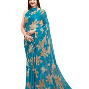 Garden Vareli Floral Print Nara Chiffon Saree