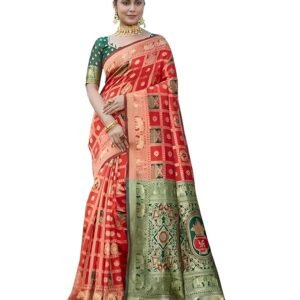 Yashika Women's Banarasi Kanjivaram Silk Woven Saree