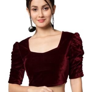 Velvet Blouse Tops for Women