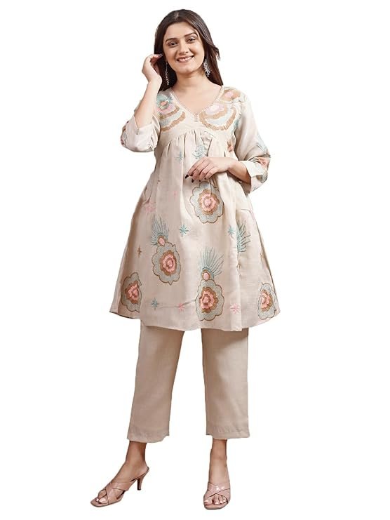 Womanista Women Cotton Solid Co-Ord Set