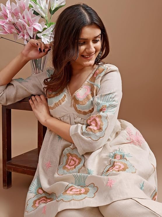 Womanista Women Cotton Solid Co-Ord Set - Image 6