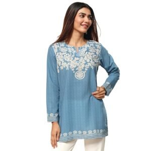 Women Polyester Straight Printed Kurti
