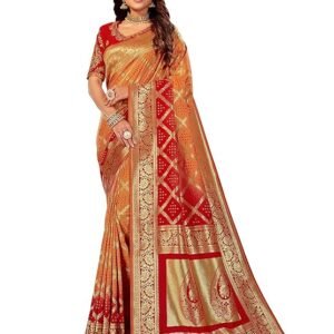 Banarasi Silk Traditional saree with Unstitch Heavy Blouse Piece