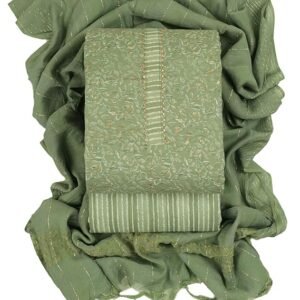 Women's Cotton Blend Unstitched Printed Salwar Suit Dress Material