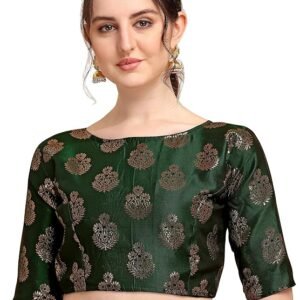 Womens Jacquard Boat Neck Blouse